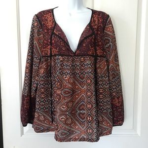 Sanctuary Floral Top approximately sz large